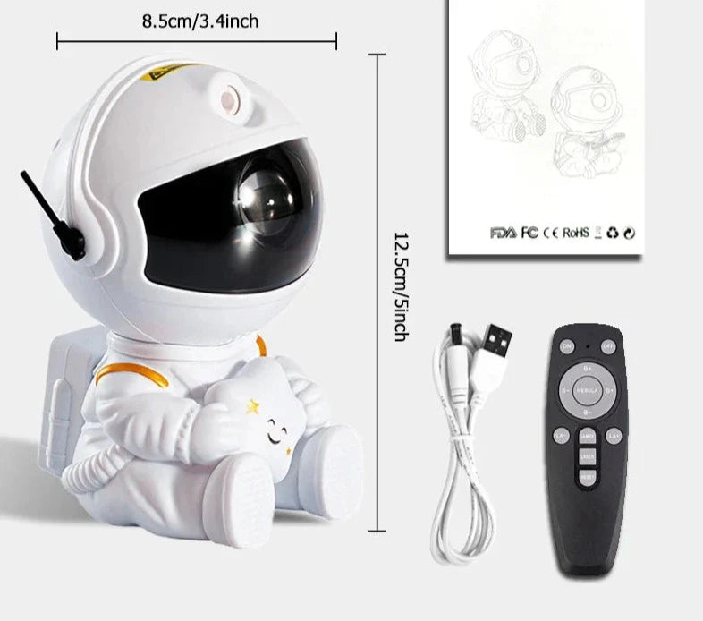 Projetor Astronauta LED Galáxia - Transforme Seu Ambiente