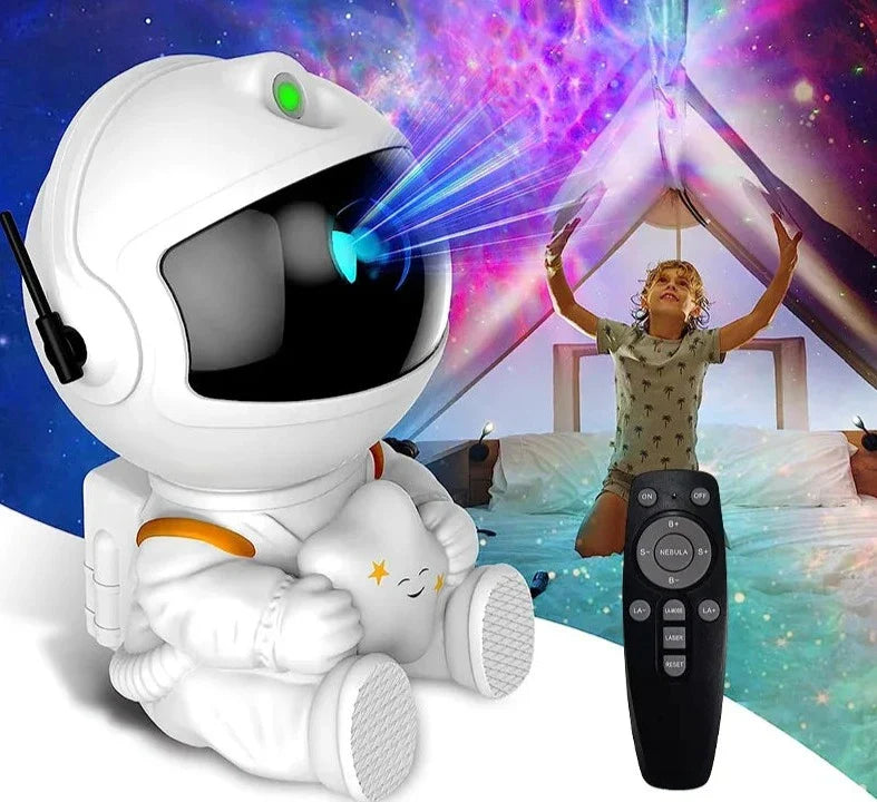 Projetor Astronauta LED Galáxia - Transforme Seu Ambiente