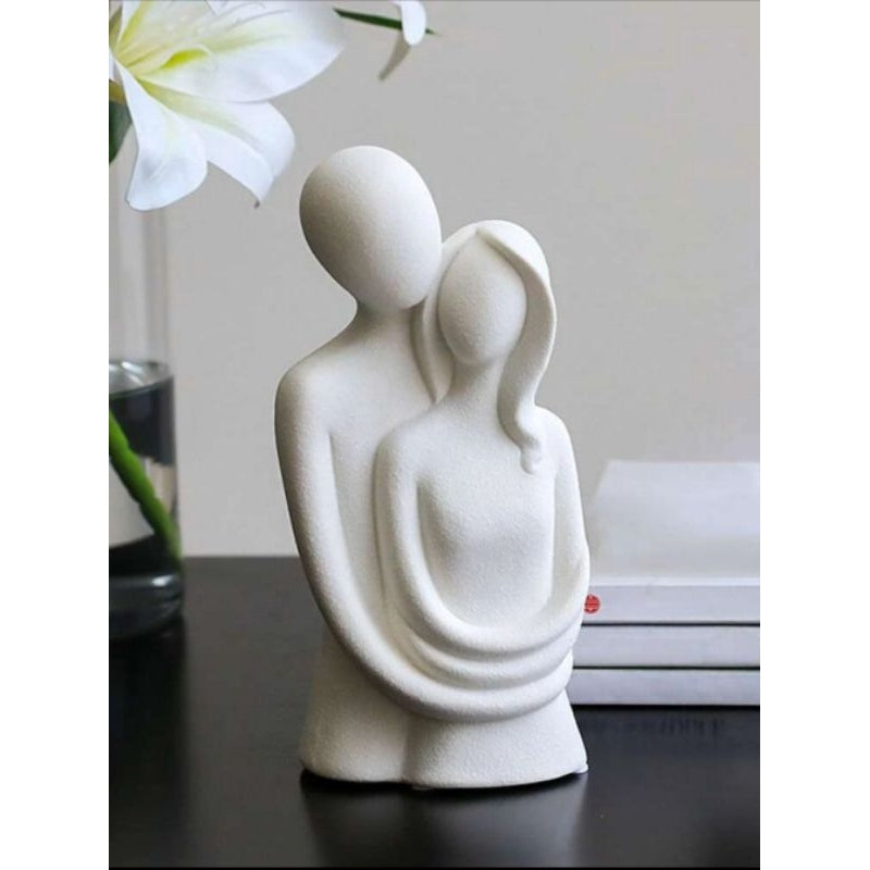 Escultura Decorativa em Resina Amor Entrelaçado