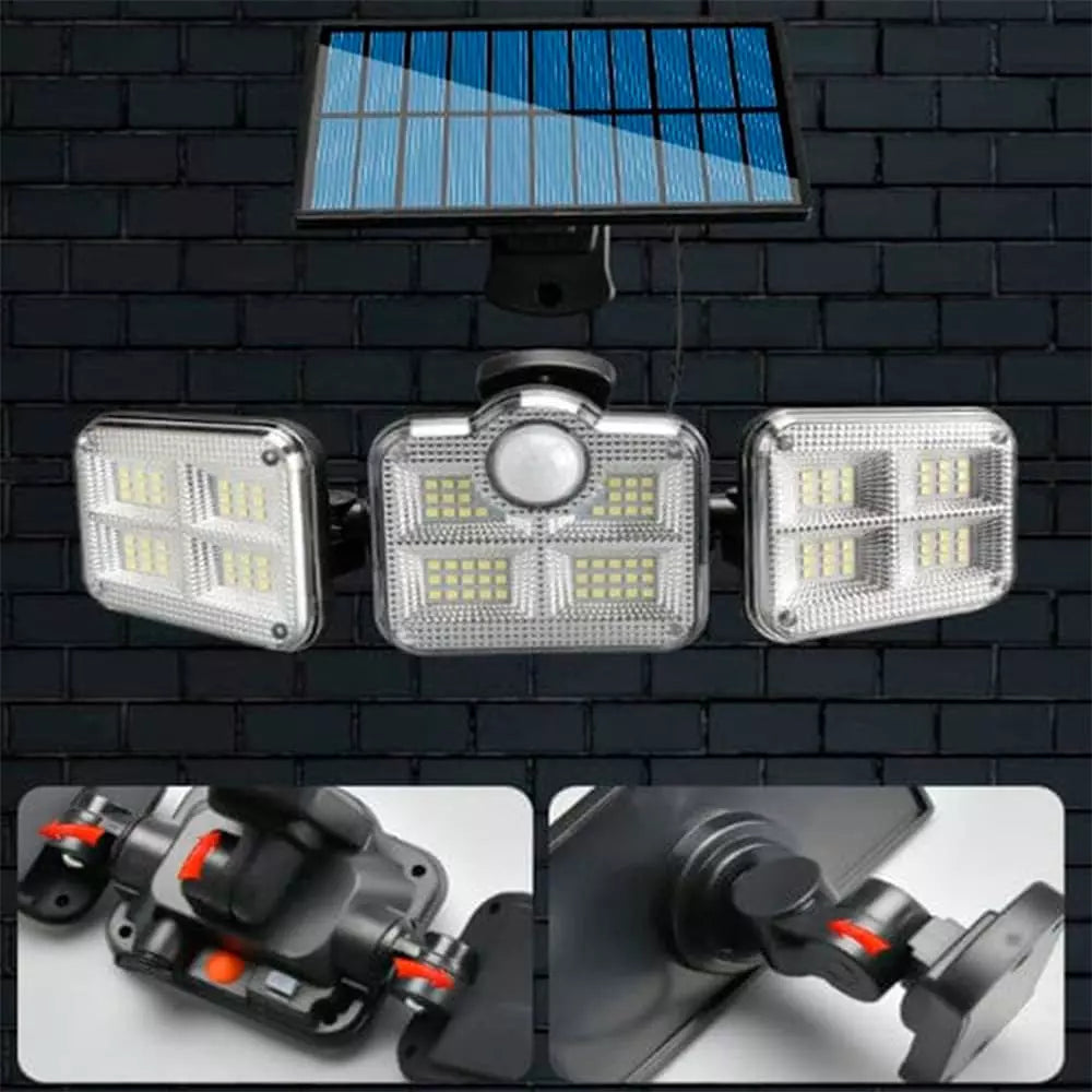 Refletor Led Solar Com 3 Cabeças 800W - EcoLight - Site Oficial de Vendas